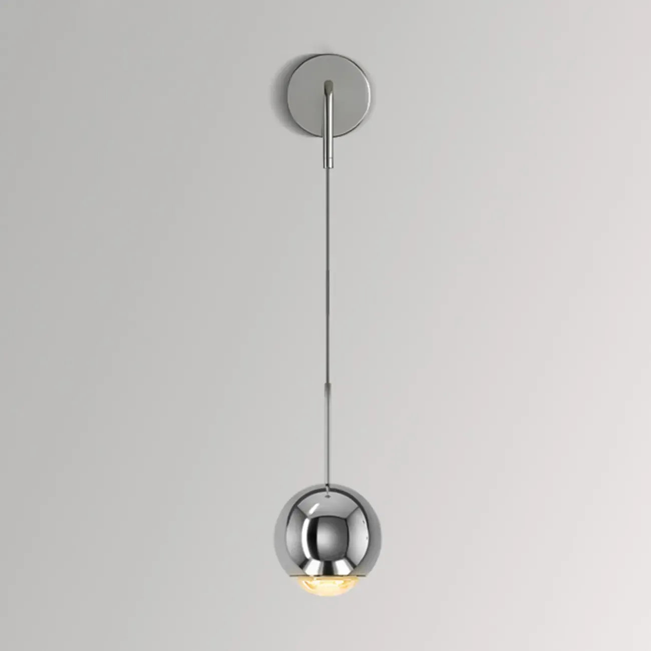 Applique murale LED globe élégante et réglable pour chevet, à intensité variable