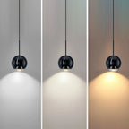 Applique murale LED globe élégante et réglable pour chevet, à intensité variable