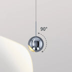 Applique murale LED globe élégante et réglable pour chevet, à intensité variable