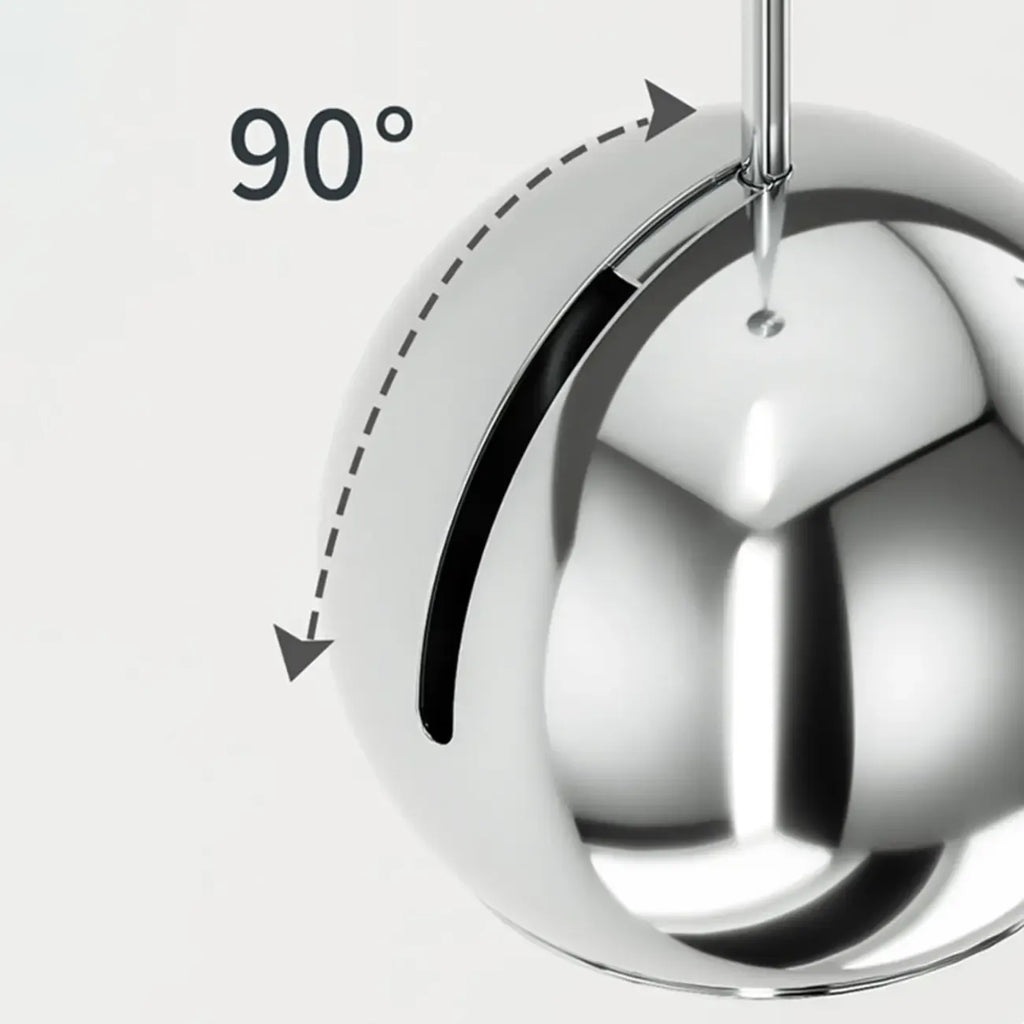 Applique murale LED globe élégante et réglable pour chevet, à intensité variable