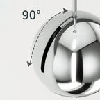 Applique murale LED globe élégante et réglable pour chevet, à intensité variable