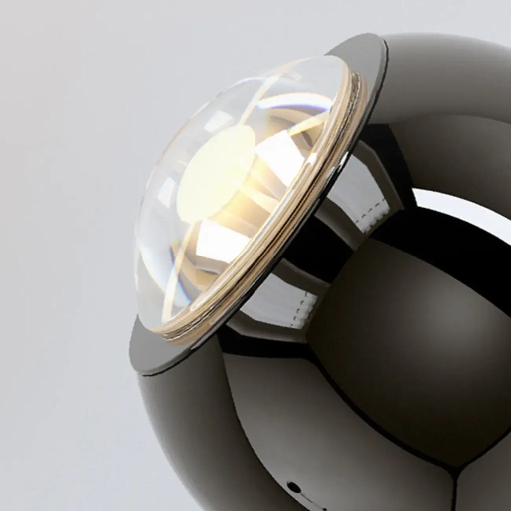 Applique murale LED globe élégante et réglable pour chevet, à intensité variable