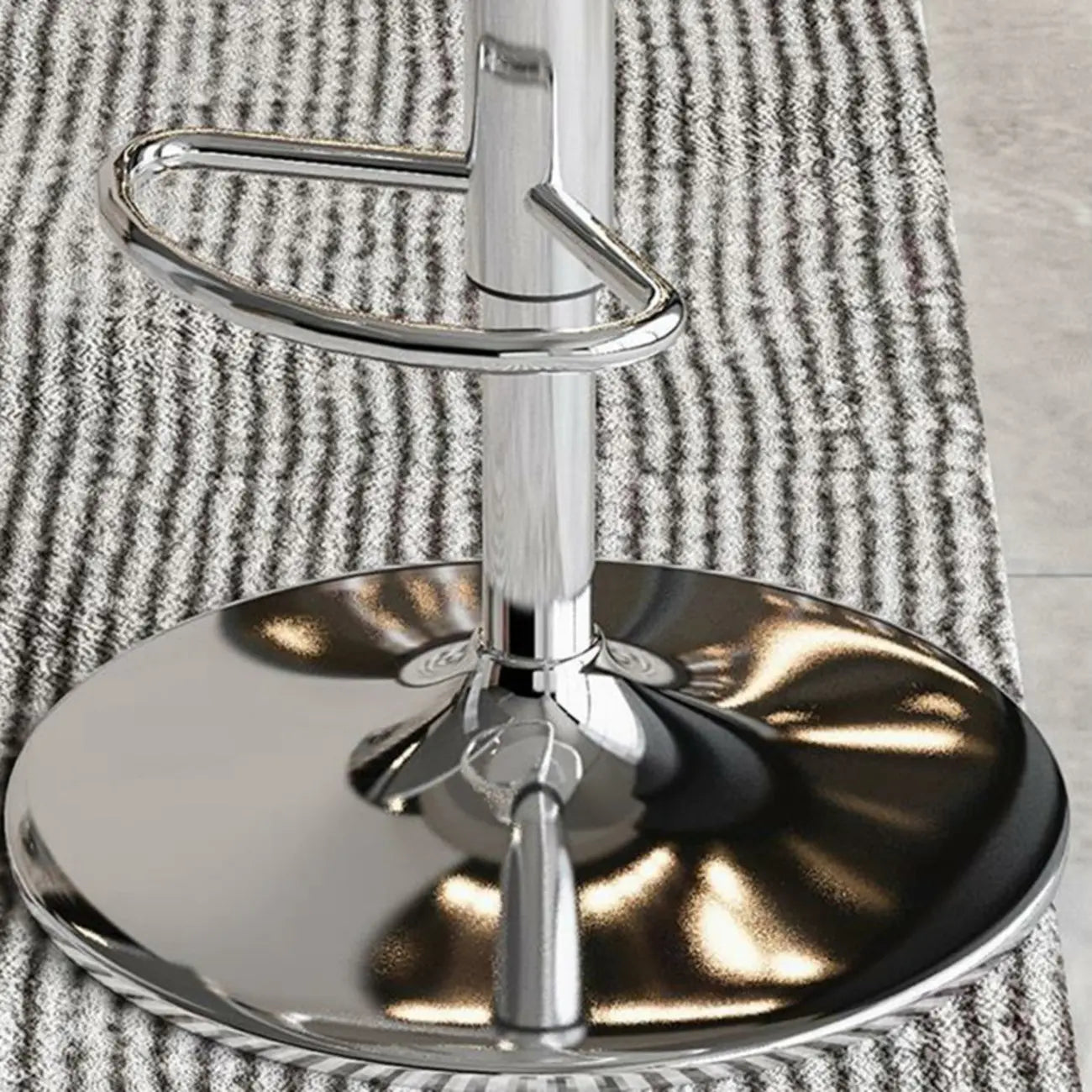 Tabourets de bar pivotants minimalistes en acrylique avec coussin et assise baquet