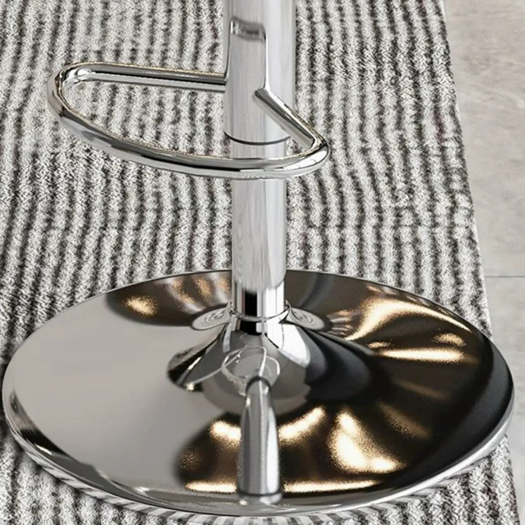 Tabourets de bar pivotants minimalistes en acrylique avec coussin et assise baquet