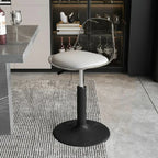 Tabourets de bar pivotants minimalistes en acrylique avec coussin et assise baquet