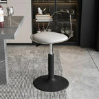 Tabourets de bar pivotants minimalistes en acrylique avec coussin et assise baquet