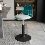 Tabourets de bar pivotants minimalistes en acrylique avec coussin et assise baquet