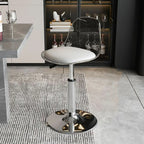 Tabourets de bar pivotants minimalistes en acrylique avec coussin et assise baquet