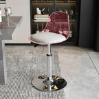 Tabourets de bar pivotants minimalistes en acrylique avec coussin et assise baquet