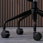 Fauteuil de bureau pivotant et inclinable moderne en cuir vert