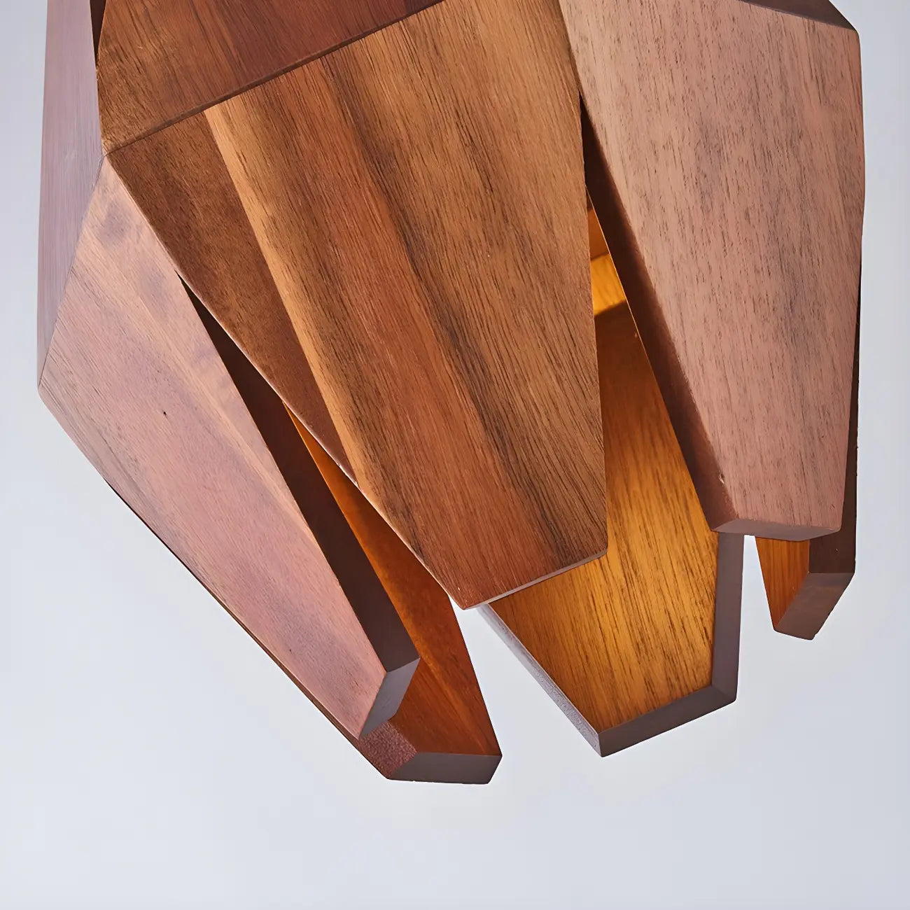 Applique murale en bois en forme de losange pour éclairage intérieur