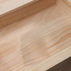 Meuble TV contemporain en bois blanc avec tiroirs et armoire
