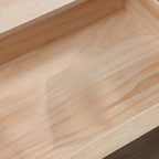 Meuble TV contemporain en bois blanc avec tiroirs et armoire