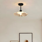 Plafonnier semi-encastré moderne en verre pour espaces de vie