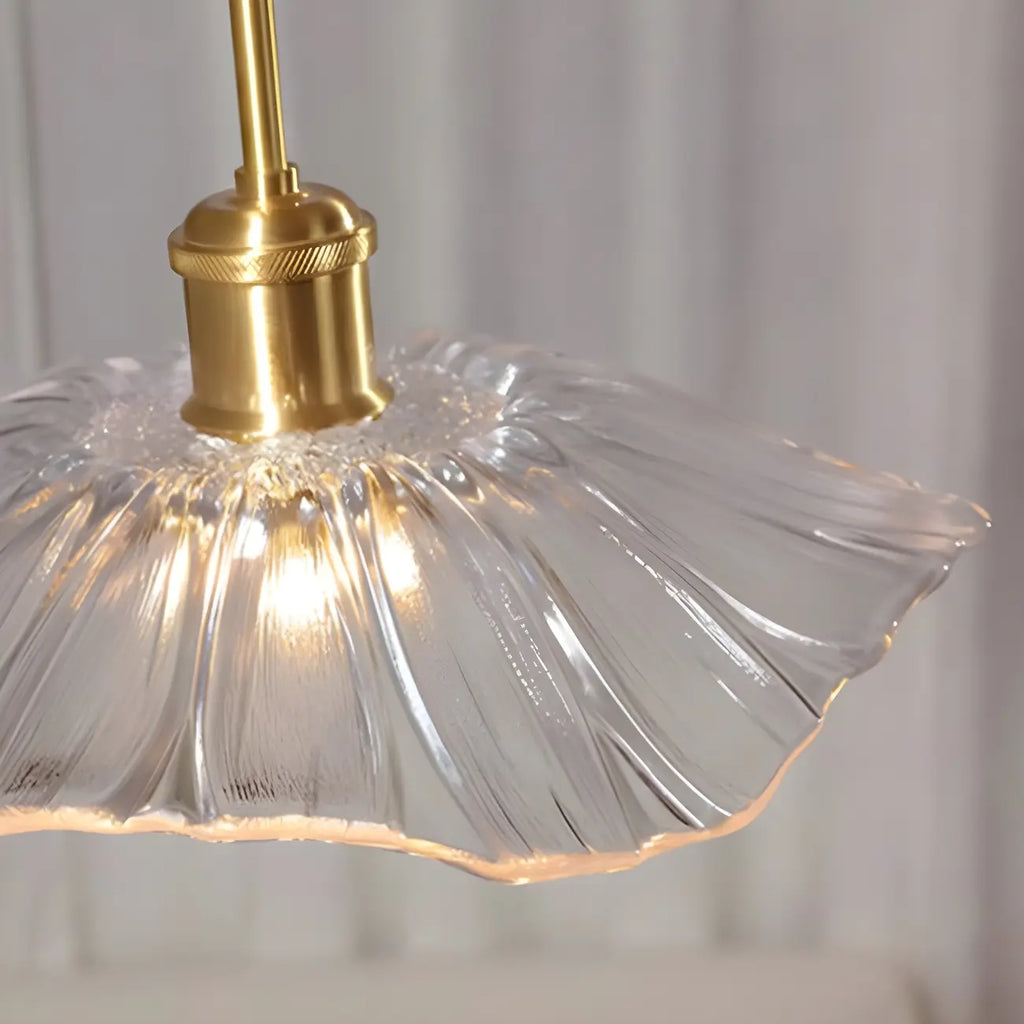 Plafonnier semi-encastré moderne en verre pour espaces de vie