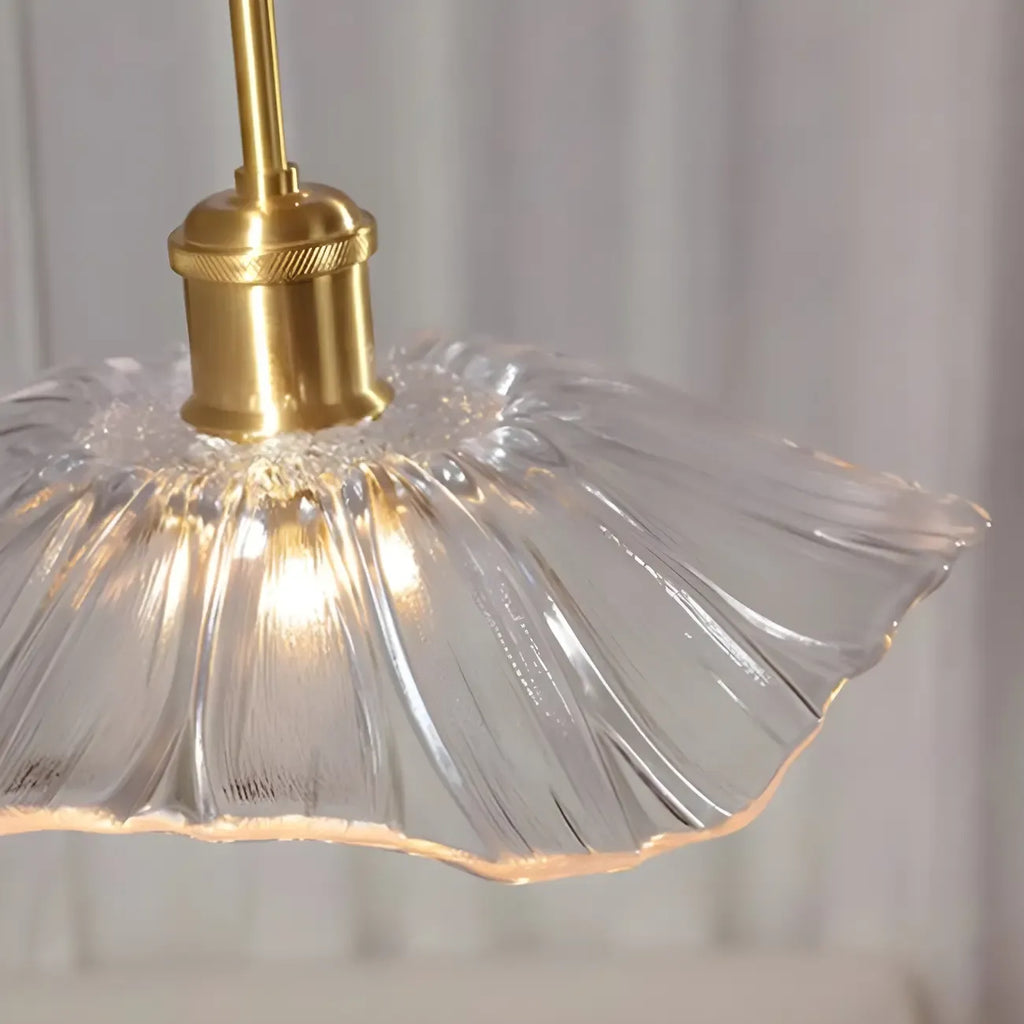 Plafonnier semi-encastré moderne en verre pour espaces de vie