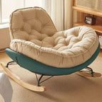 Fauteuil à bascule confortable en flanelle à large assise pour l'intérieur