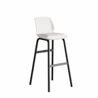 Tabouret de bar minimaliste en métal rembourré, hauteur comptoir