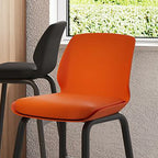 Tabouret de bar minimaliste en métal rembourré, hauteur comptoir