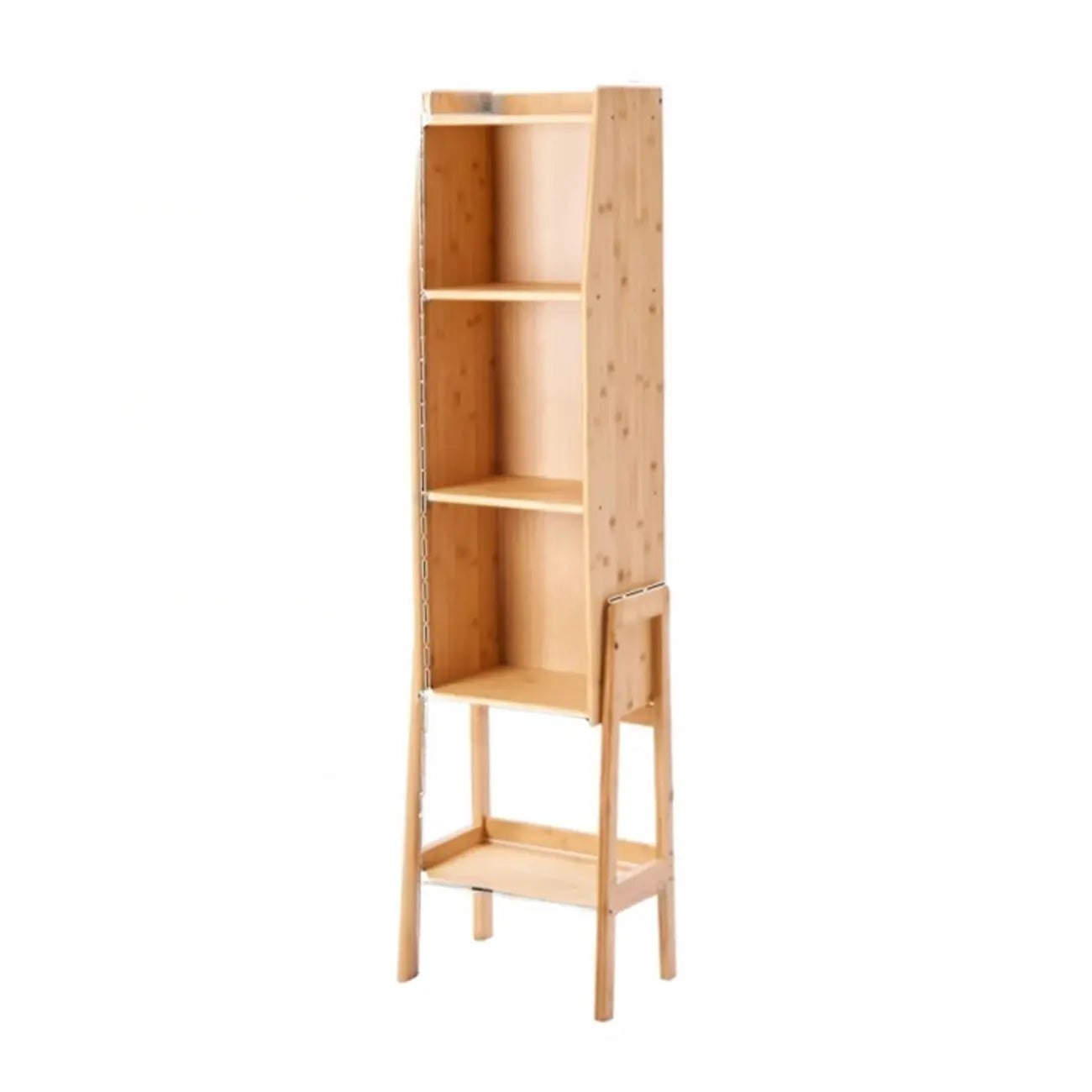 Libreria a scaletta stretta in legno antica moderna