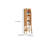 Libreria a scaletta stretta in legno antica moderna