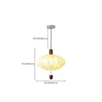 Lustre géométrique élégant en tissu beige à motif floral