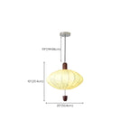 Lustre géométrique élégant en tissu beige à motif floral