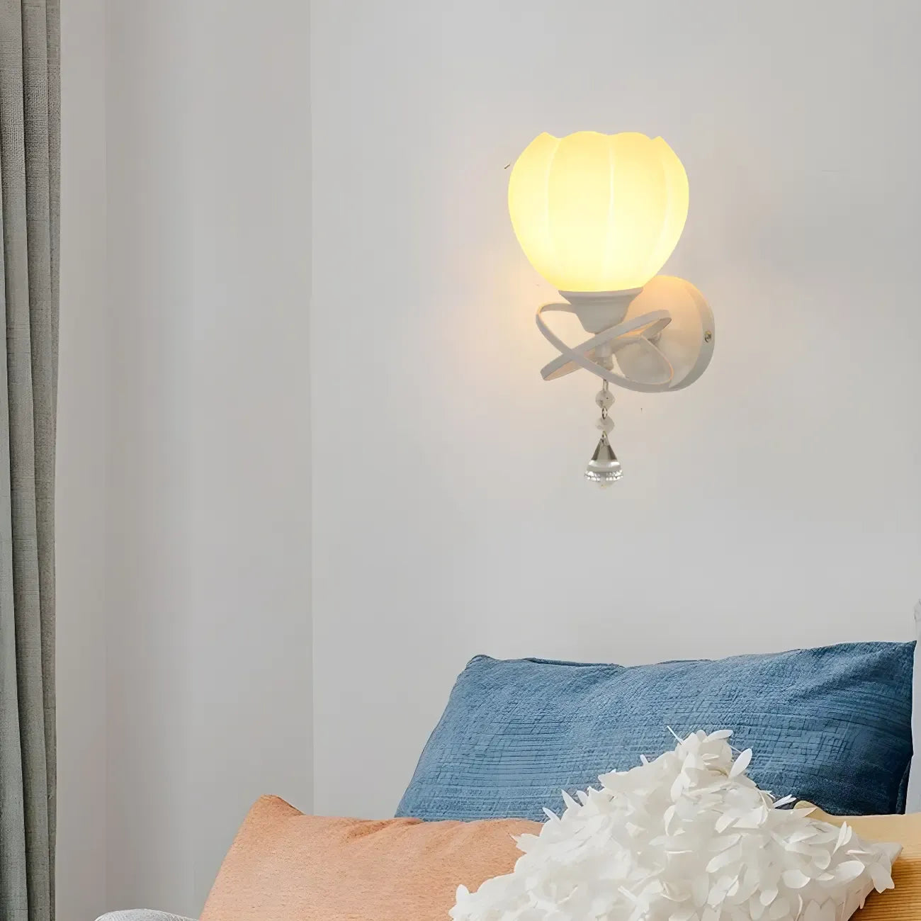 Applique murale florale vintage de 10 à 14 pouces pour espaces intérieurs