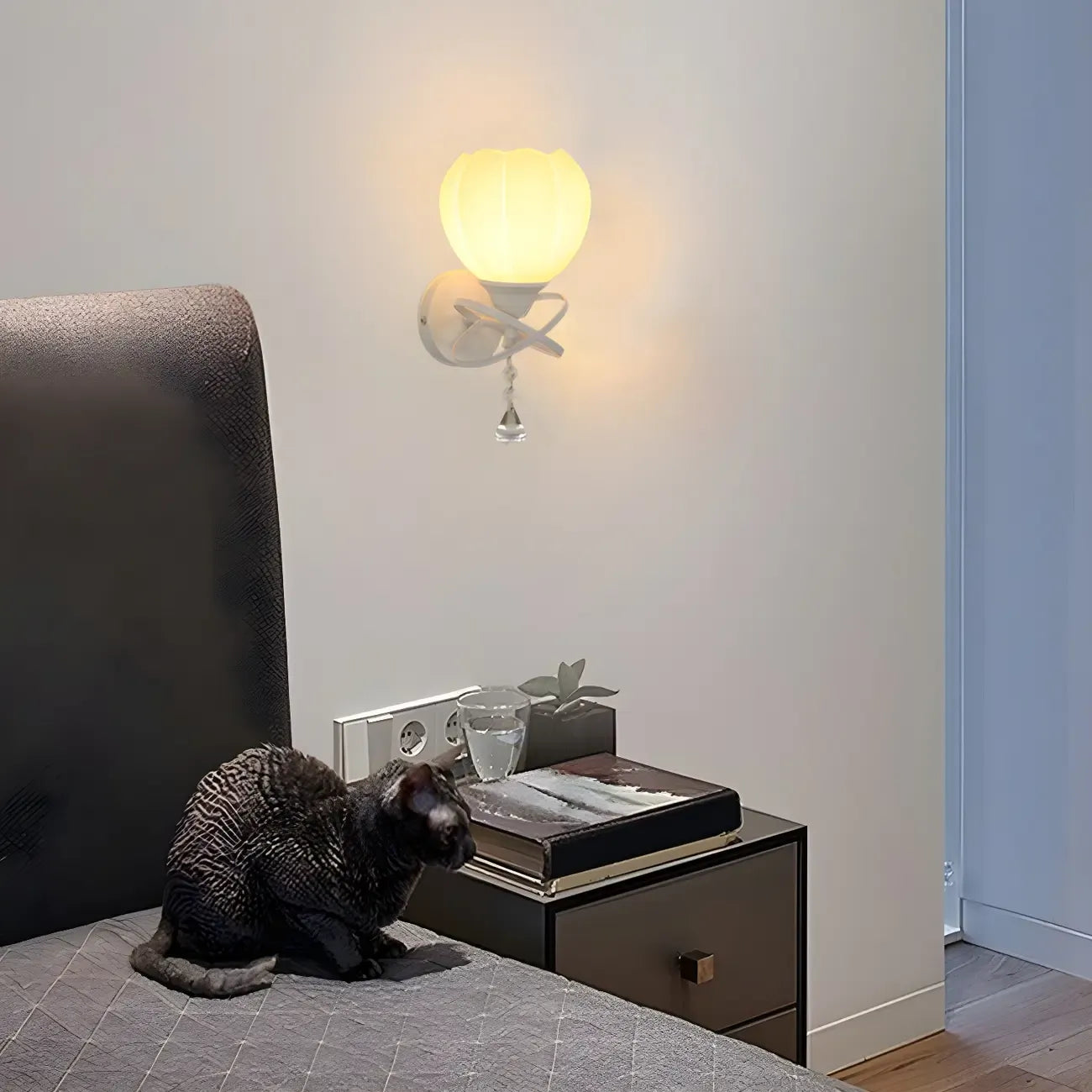 Applique murale florale vintage de 10 à 14 pouces pour espaces intérieurs