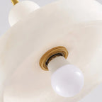 Suspension cylindrique moderne en métal doré pour îlot de cuisine