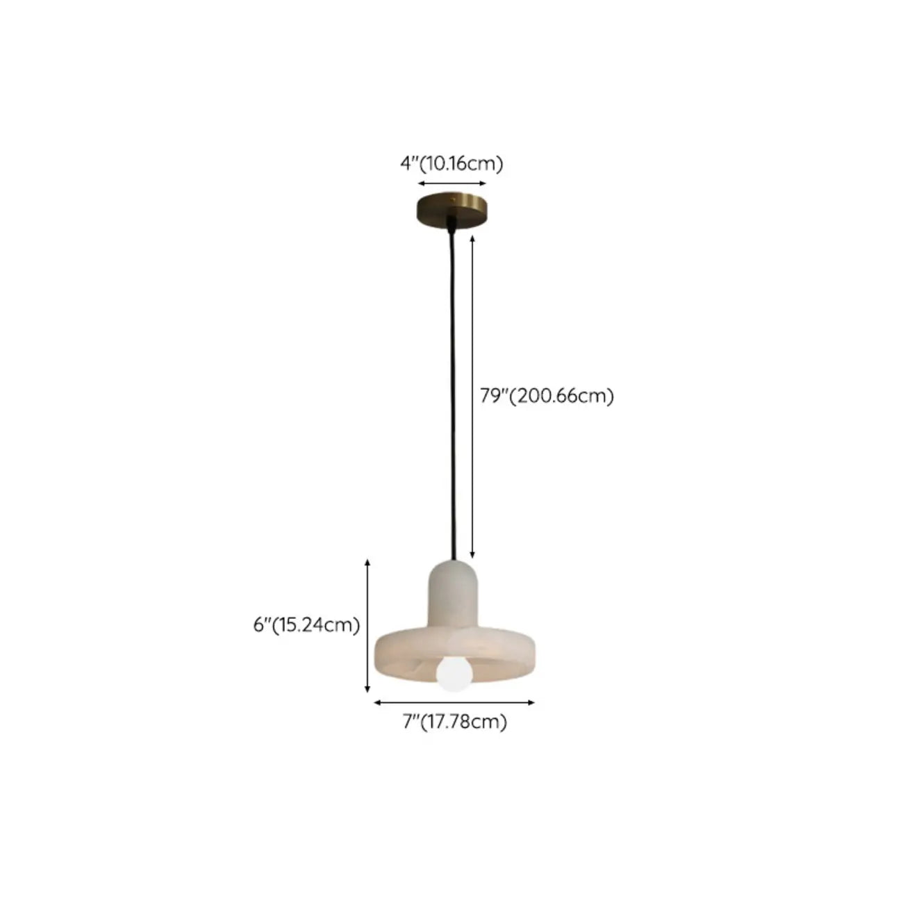 Suspension cylindrique moderne en métal doré pour îlot de cuisine