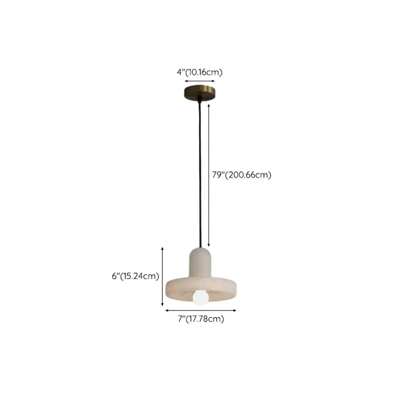 Suspension cylindrique moderne en métal doré pour îlot de cuisine