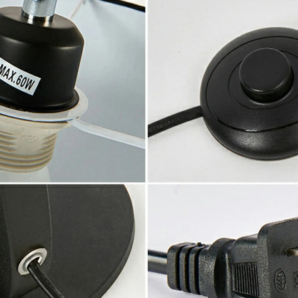 Lampadaire arqué moderne à LED avec abat-jour en tissu pour salon