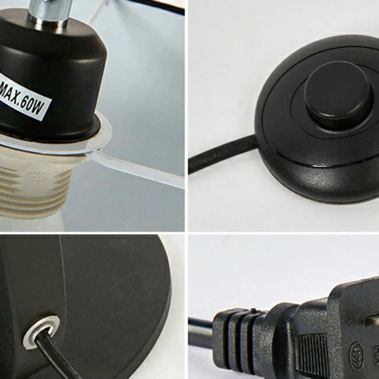 Lampadaire arqué moderne à LED avec abat-jour en tissu pour salon