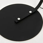 Lampadaire arqué moderne à LED avec abat-jour en tissu pour salon