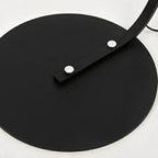 Lampadaire arqué moderne à LED avec abat-jour en tissu pour salon