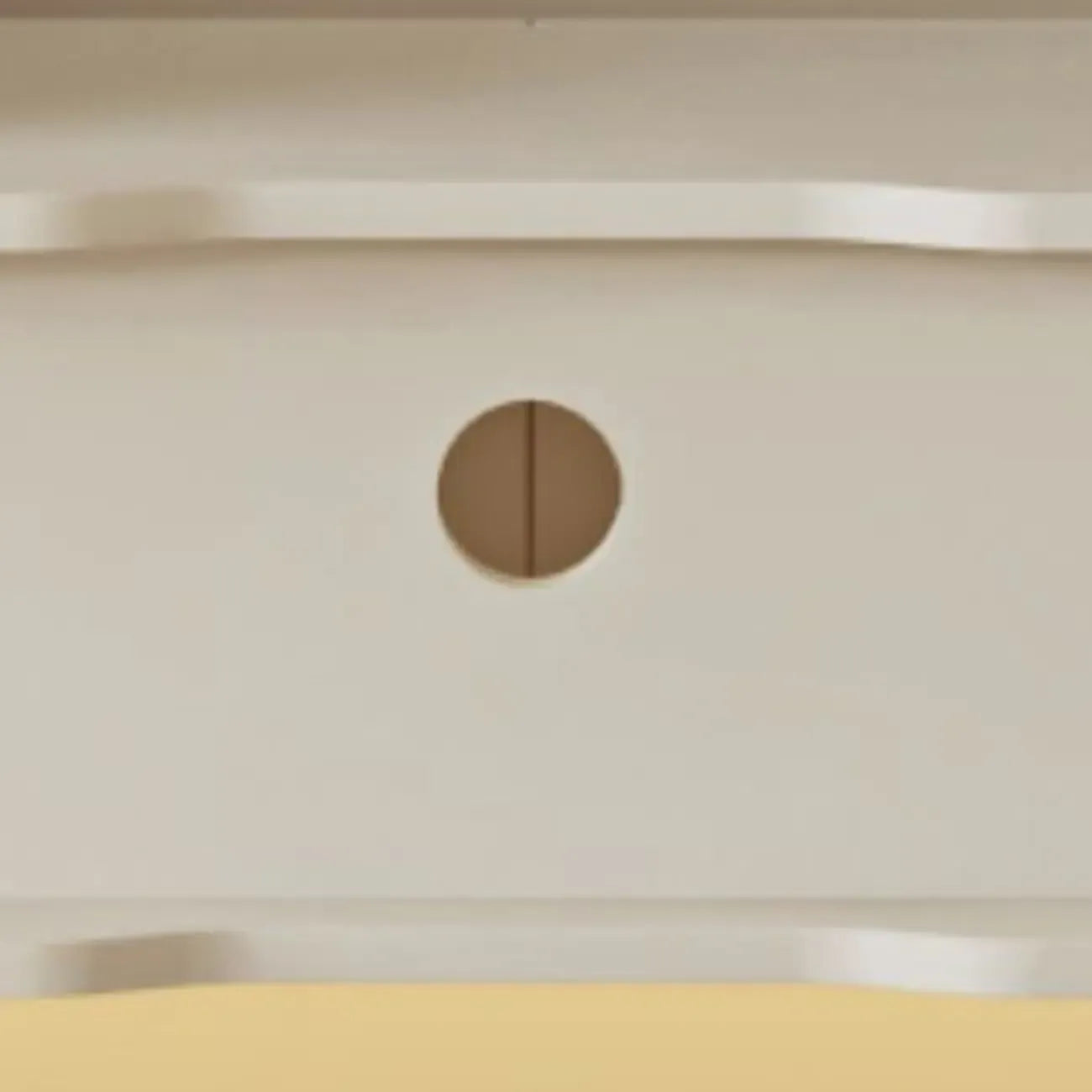Meuble TV suspendu minimaliste en bois avec éclairage et tiroirs