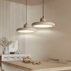 Suspension moderne en pierre beige réglable