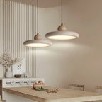 Suspension moderne en pierre beige réglable
