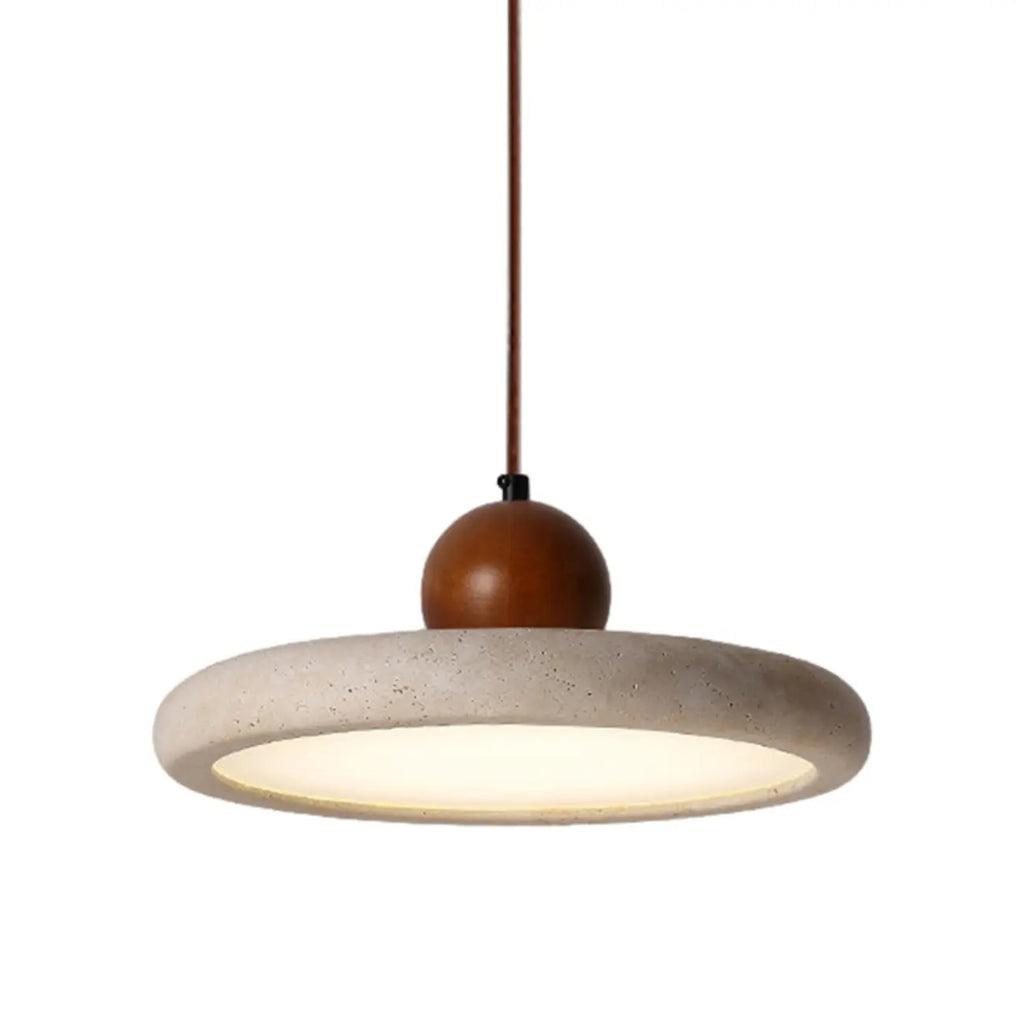 Suspension moderne en pierre beige réglable