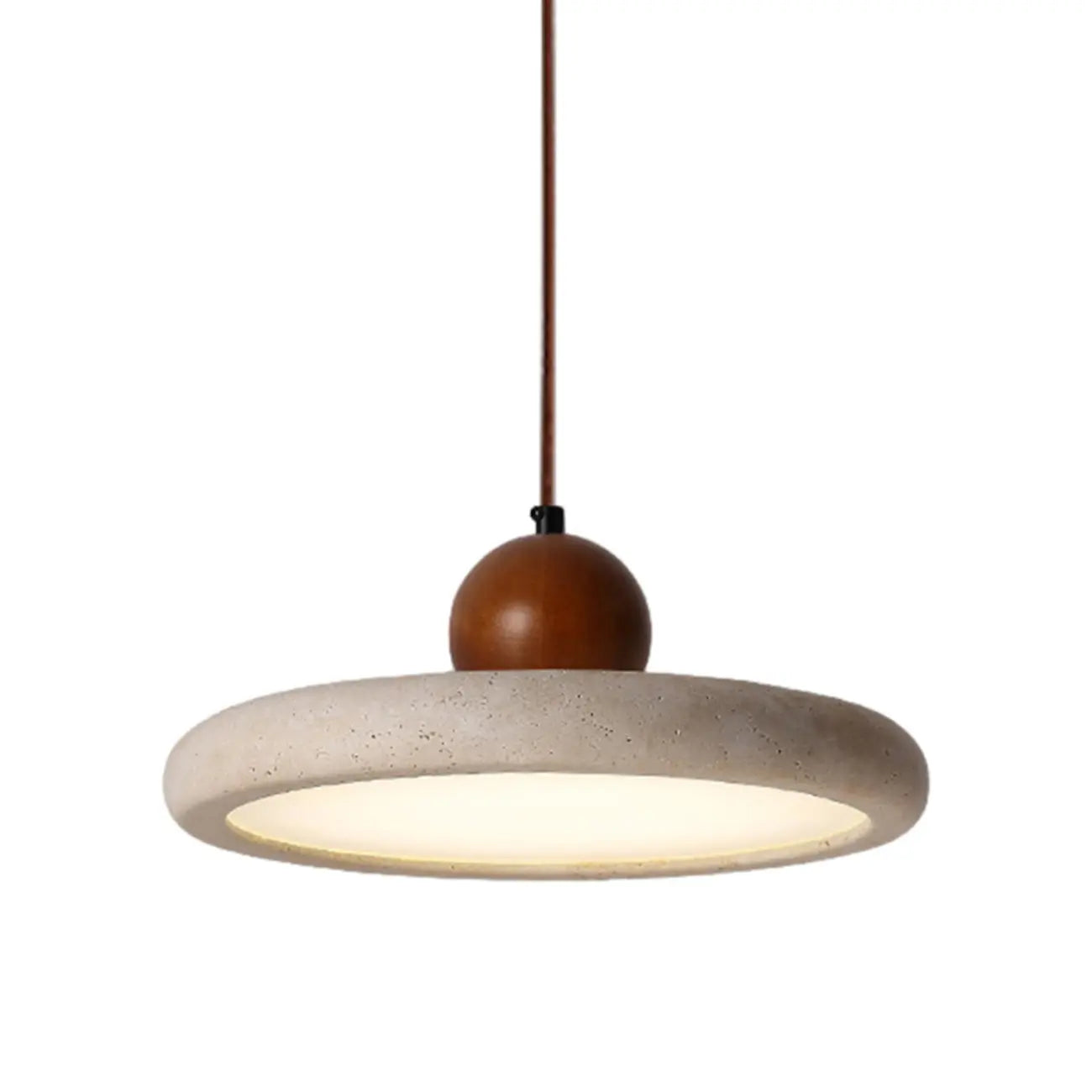 Suspension moderne en pierre beige réglable