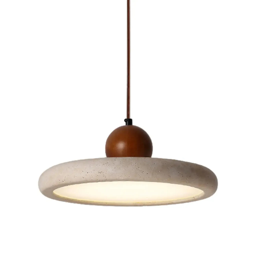 Suspension moderne en pierre beige réglable