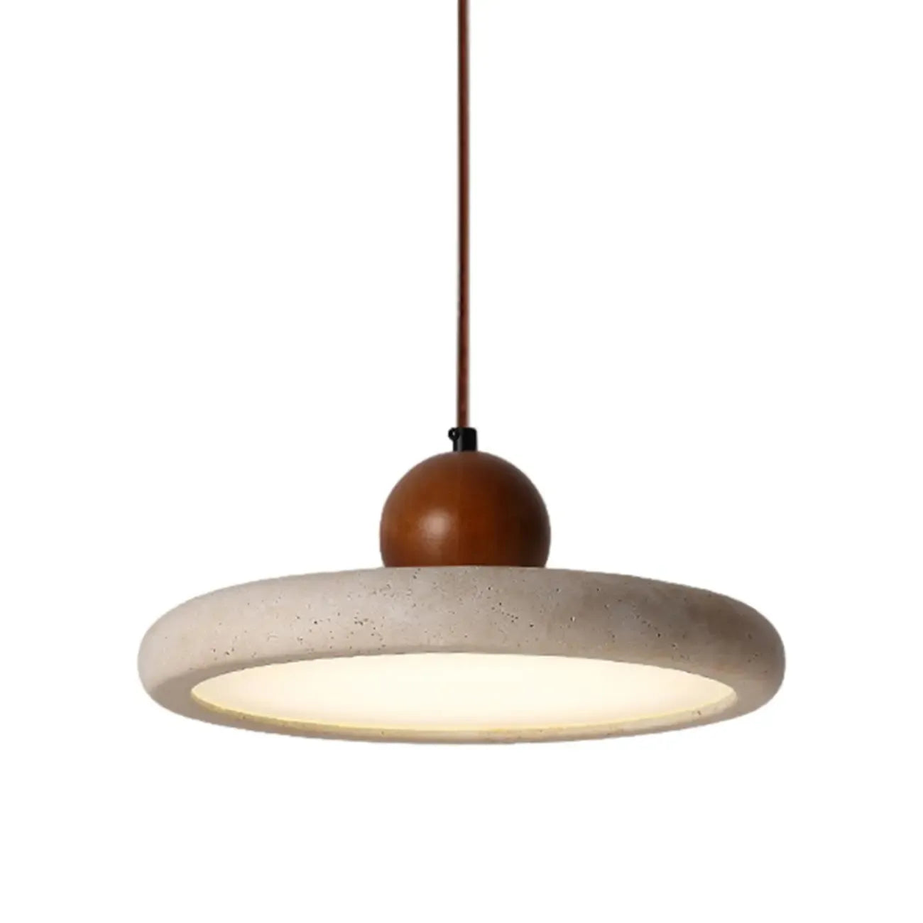 Suspension moderne en pierre beige réglable