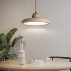 Suspension moderne en pierre beige réglable