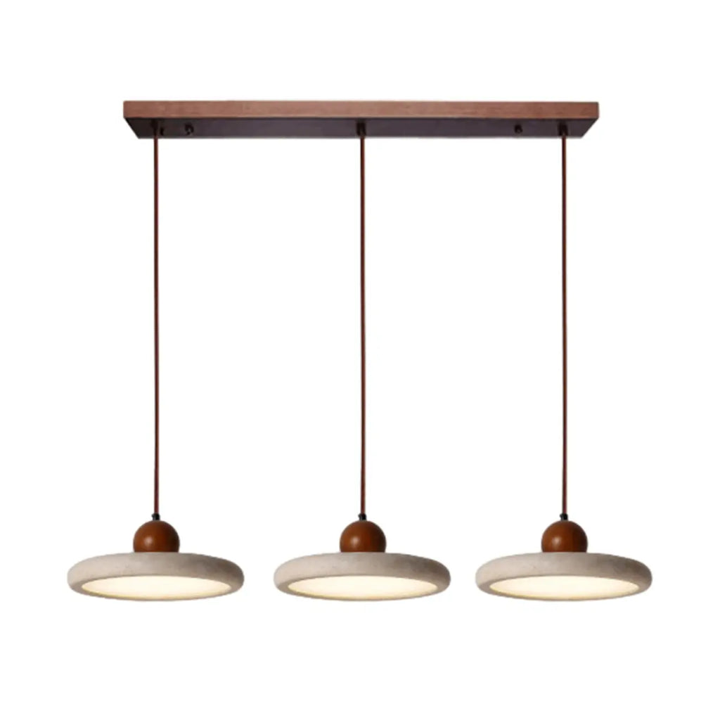 Suspension moderne en pierre beige réglable