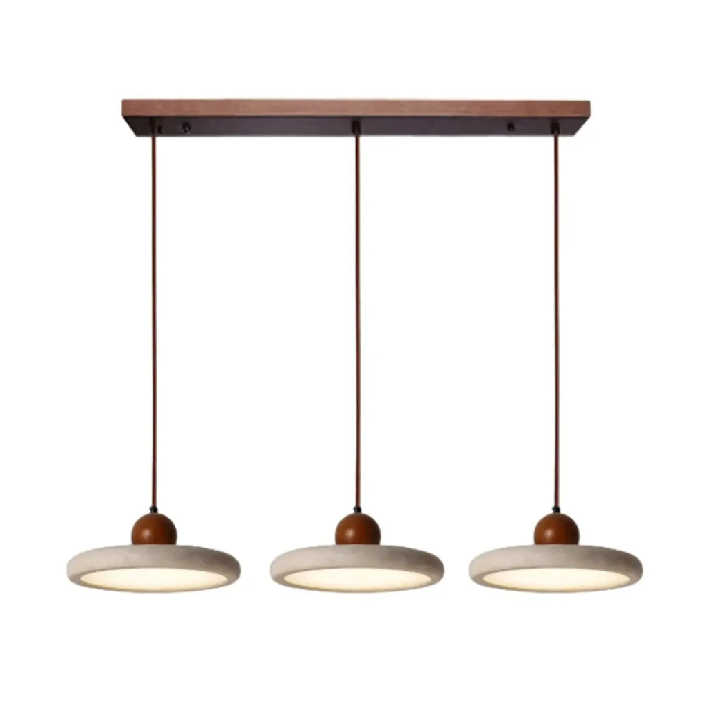 Suspension moderne en pierre beige réglable