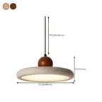 Suspension moderne en pierre beige réglable