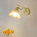 Applique murale moderne de 12,5 à 22,5 cm en forme de fleur pour chambre à coucher
