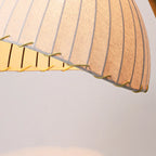Lampadaire arqué kaki à brancher avec abat-jour en tissu pour salon