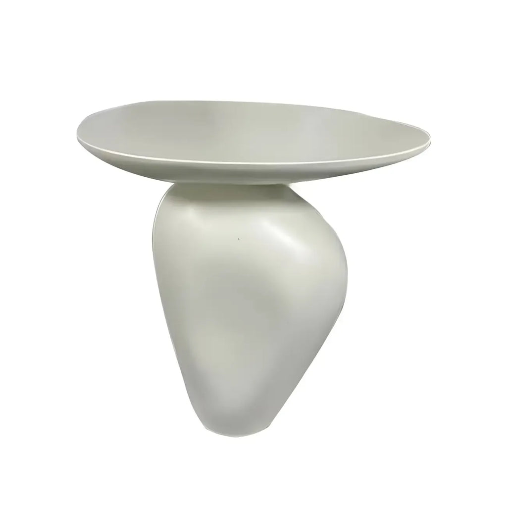 Table d'appoint moderne noire avec piètement en acier